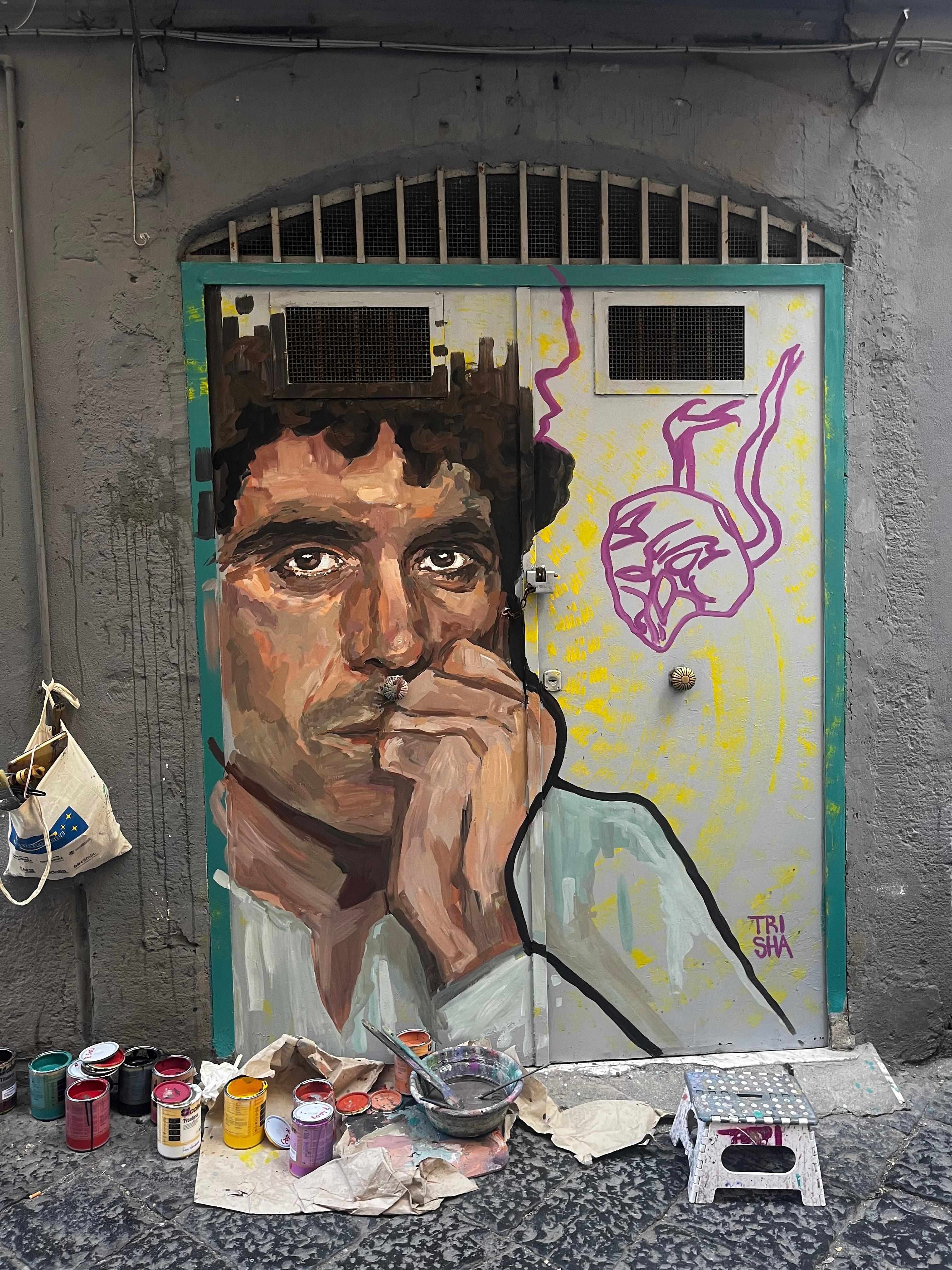 Trisha Street Artist, Trisha Murales Napoli, Trisha Arte Urbana Napoli, Trisha Pittrice Napoli, Trisha Scenografa Napoli