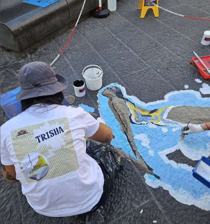 Trisha Street Artist, Trisha Murales Napoli, Trisha Arte Urbana Napoli, Trisha Pittrice Napoli, Trisha Scenografa Napoli